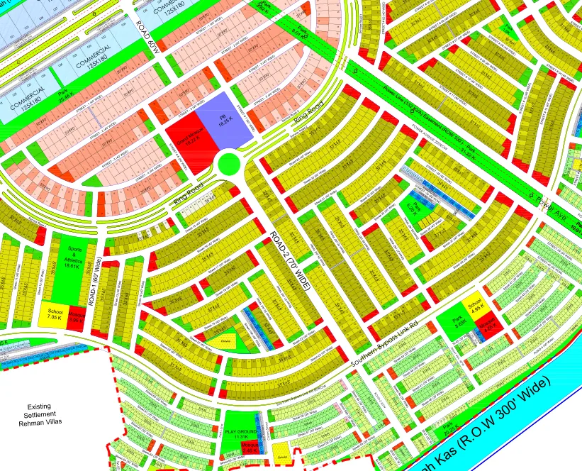 Margalla Enclave master plan, South sector